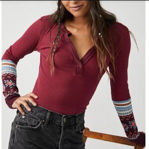 We The Free Sz L Mikah knit Cuff Thermal